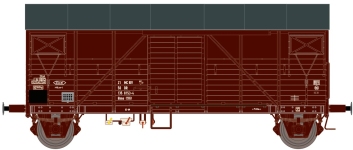 Exact-Train EX23655 - H0 - Gedeckter Güterwagen Glms, Bremen, DR, Ep. IVb